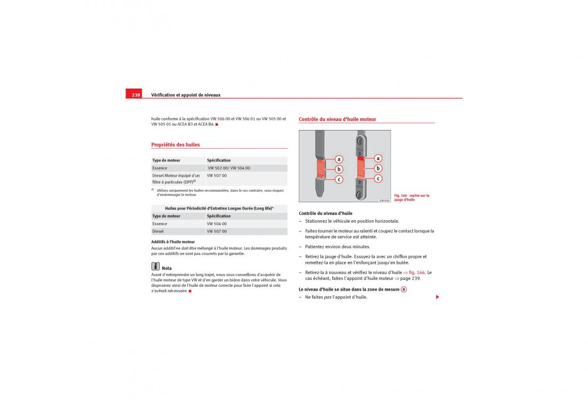 Seat Exeo manuel du proprietaire / page 240