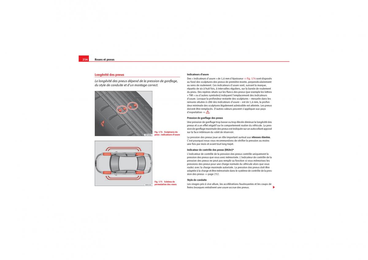 Seat Exeo manuel du proprietaire / page 256