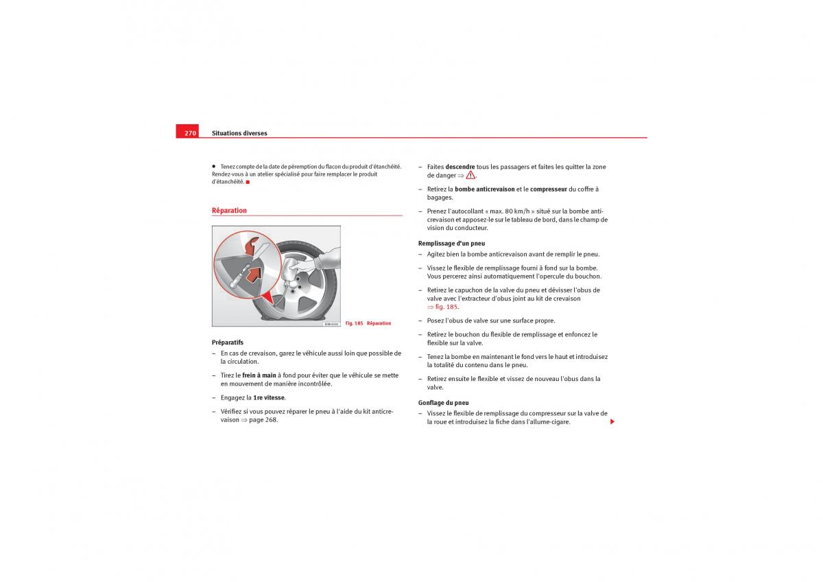 Seat Exeo manuel du proprietaire / page 272