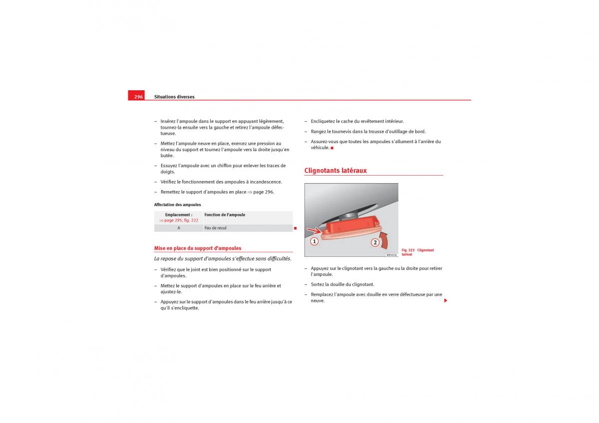 Seat Exeo manuel du proprietaire / page 298