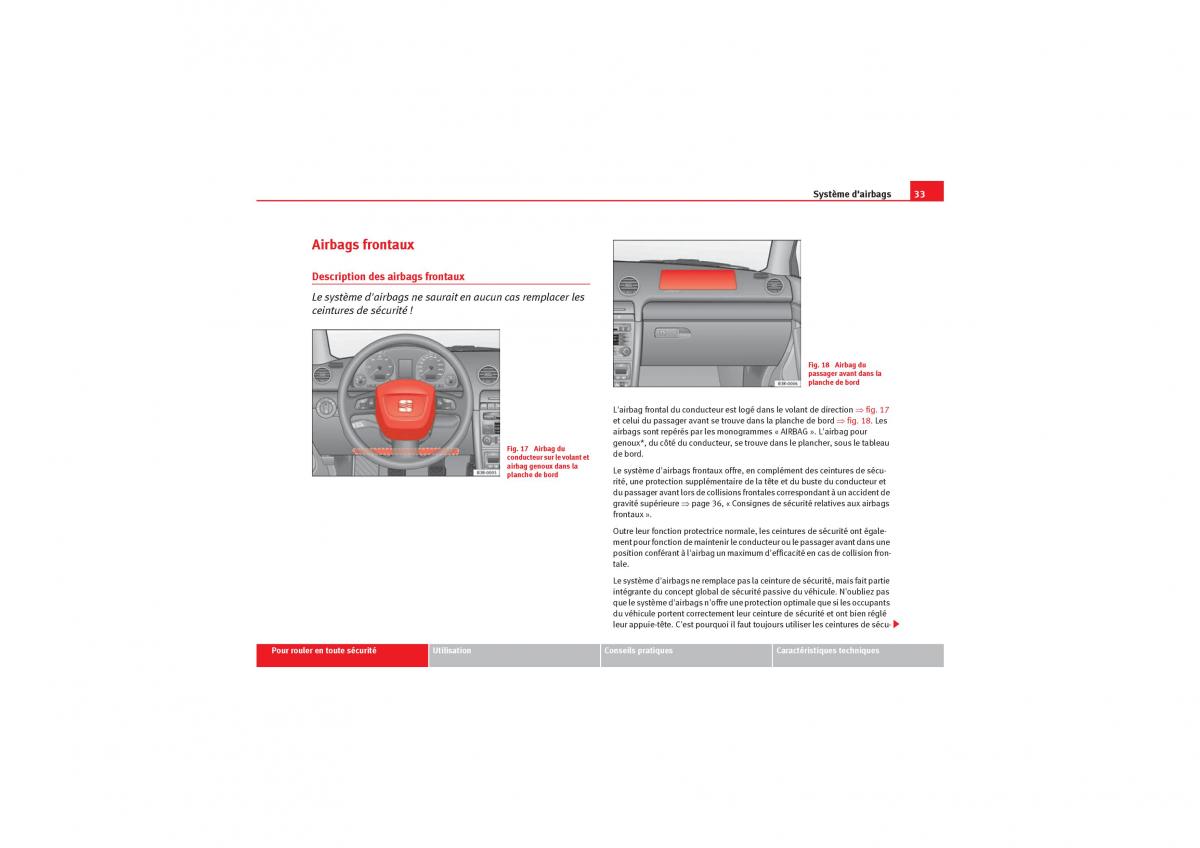 Seat Exeo manuel du proprietaire / page 35