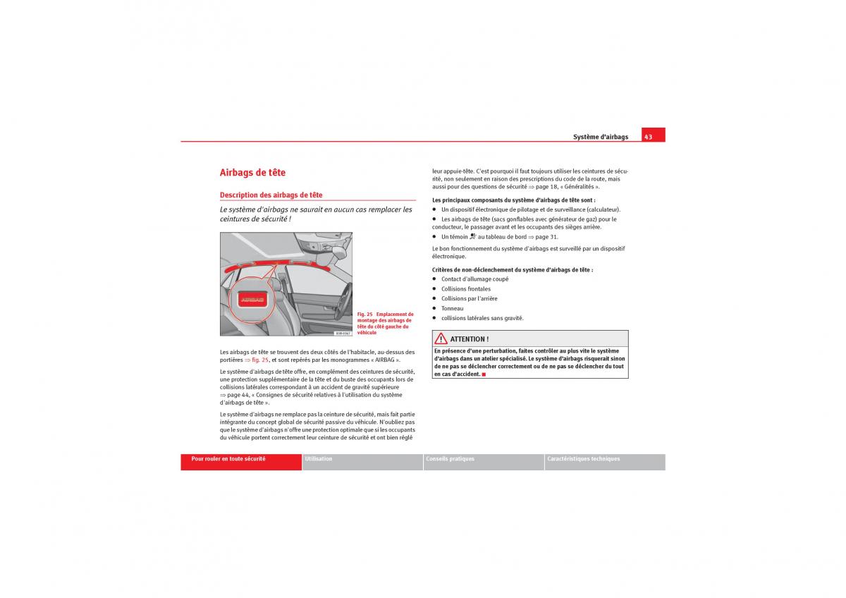 Seat Exeo manuel du proprietaire / page 45