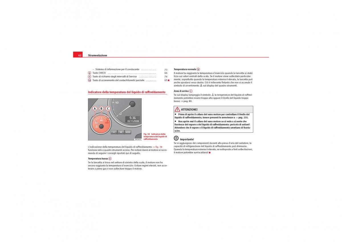 Seat Exeo manuale del proprietario / page 64