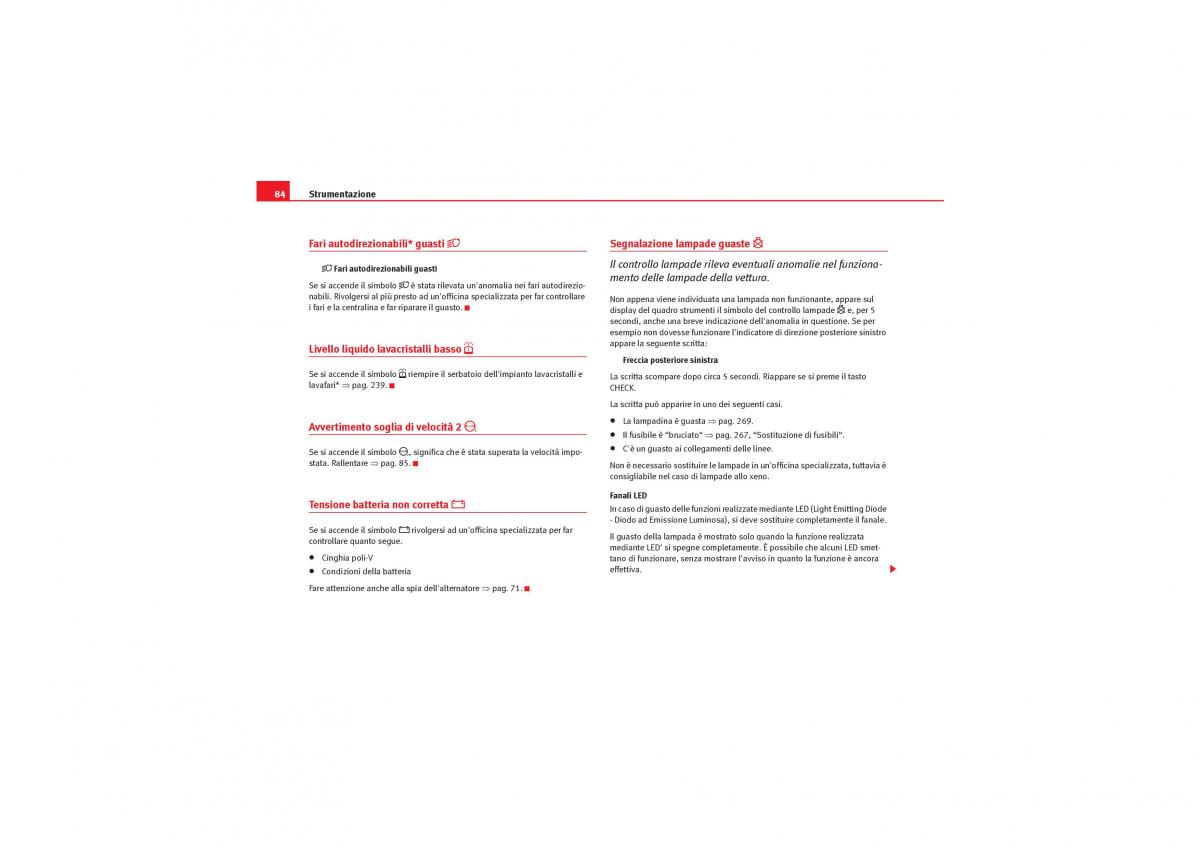 Seat Exeo manuale del proprietario / page 86