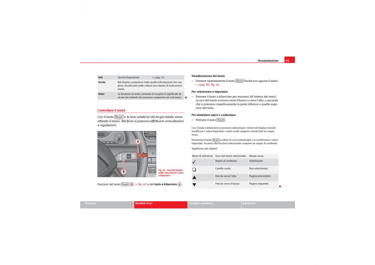 Seat Exeo manuale del proprietario / page 93