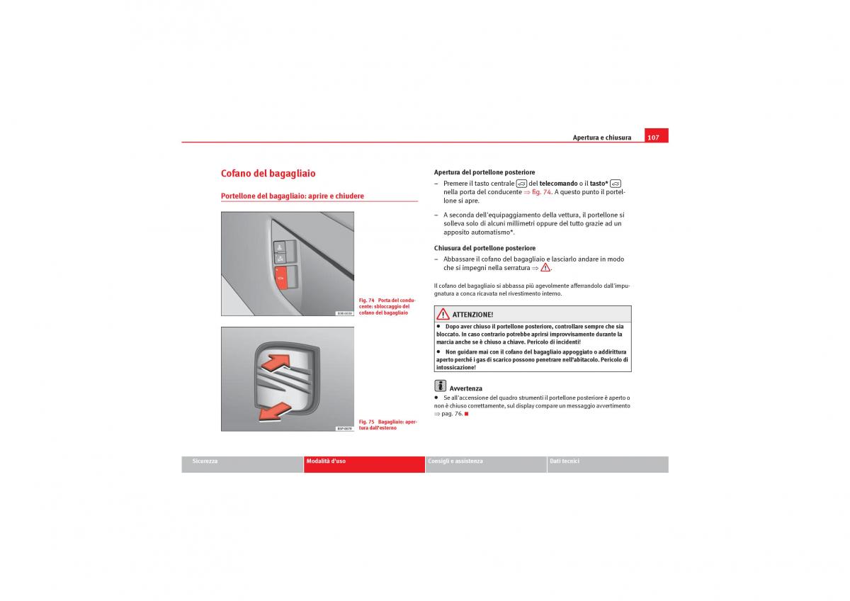 Seat Exeo manuale del proprietario / page 109