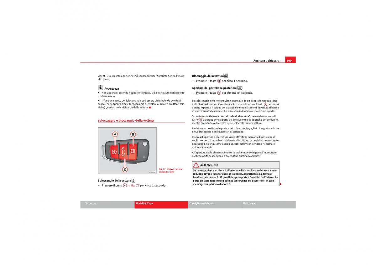 Seat Exeo manuale del proprietario / page 111