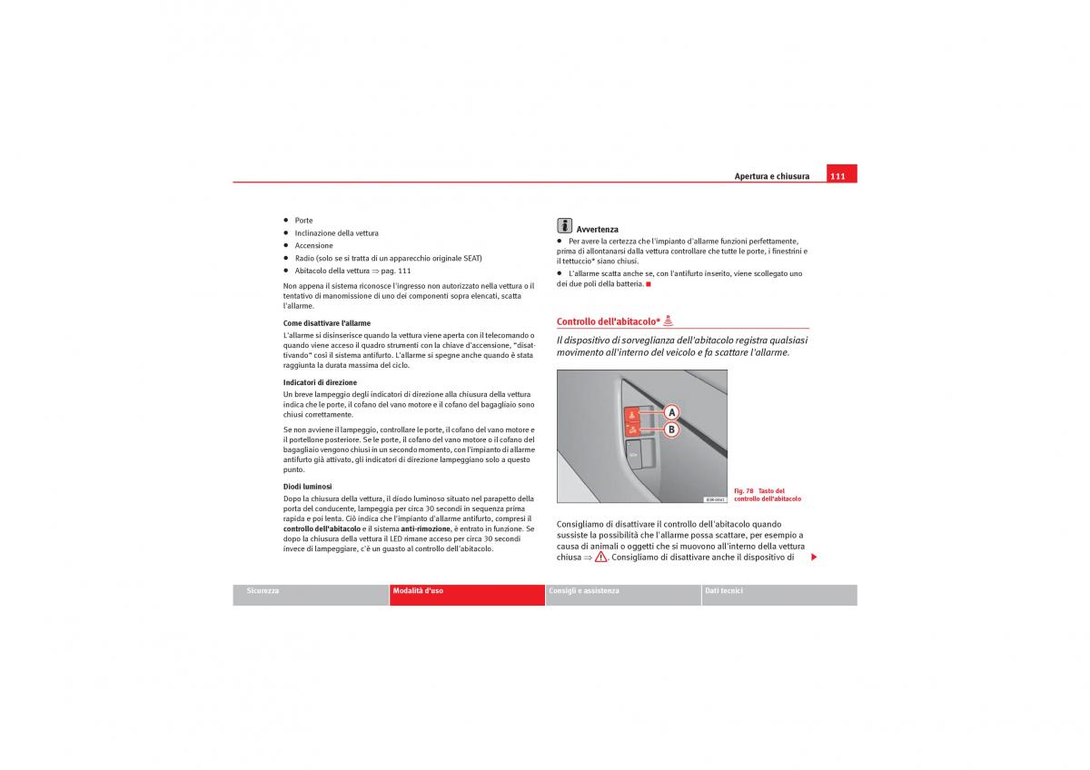 Seat Exeo manuale del proprietario / page 113