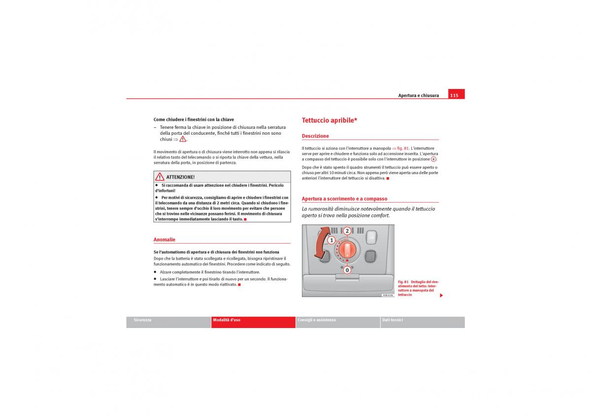 Seat Exeo manuale del proprietario / page 117