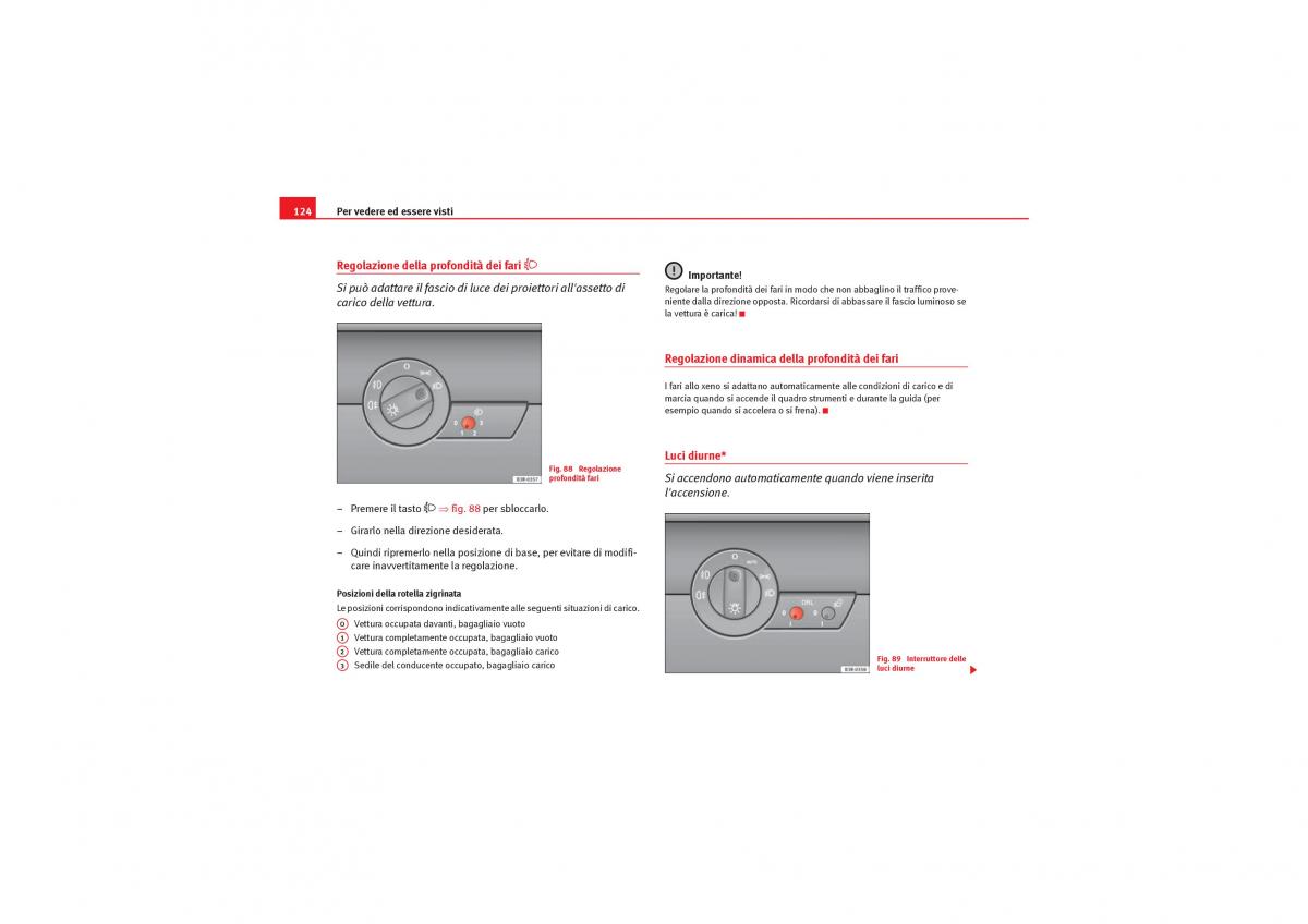 Seat Exeo manuale del proprietario / page 126