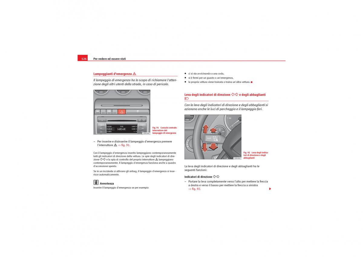 Seat Exeo manuale del proprietario / page 128