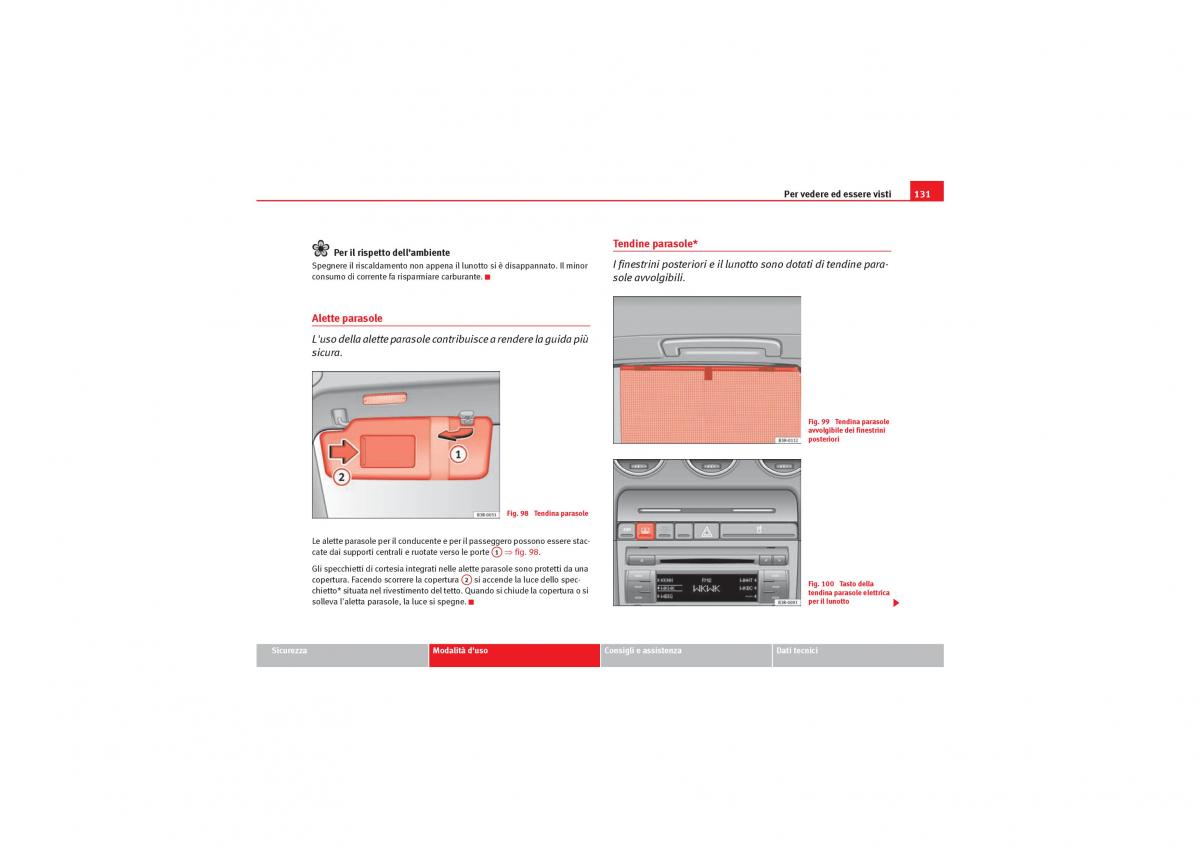 Seat Exeo manuale del proprietario / page 133