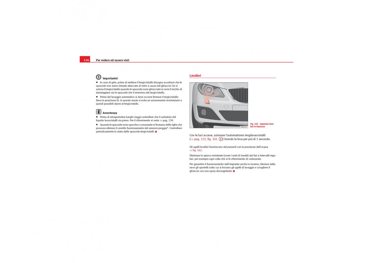 Seat Exeo manuale del proprietario / page 136