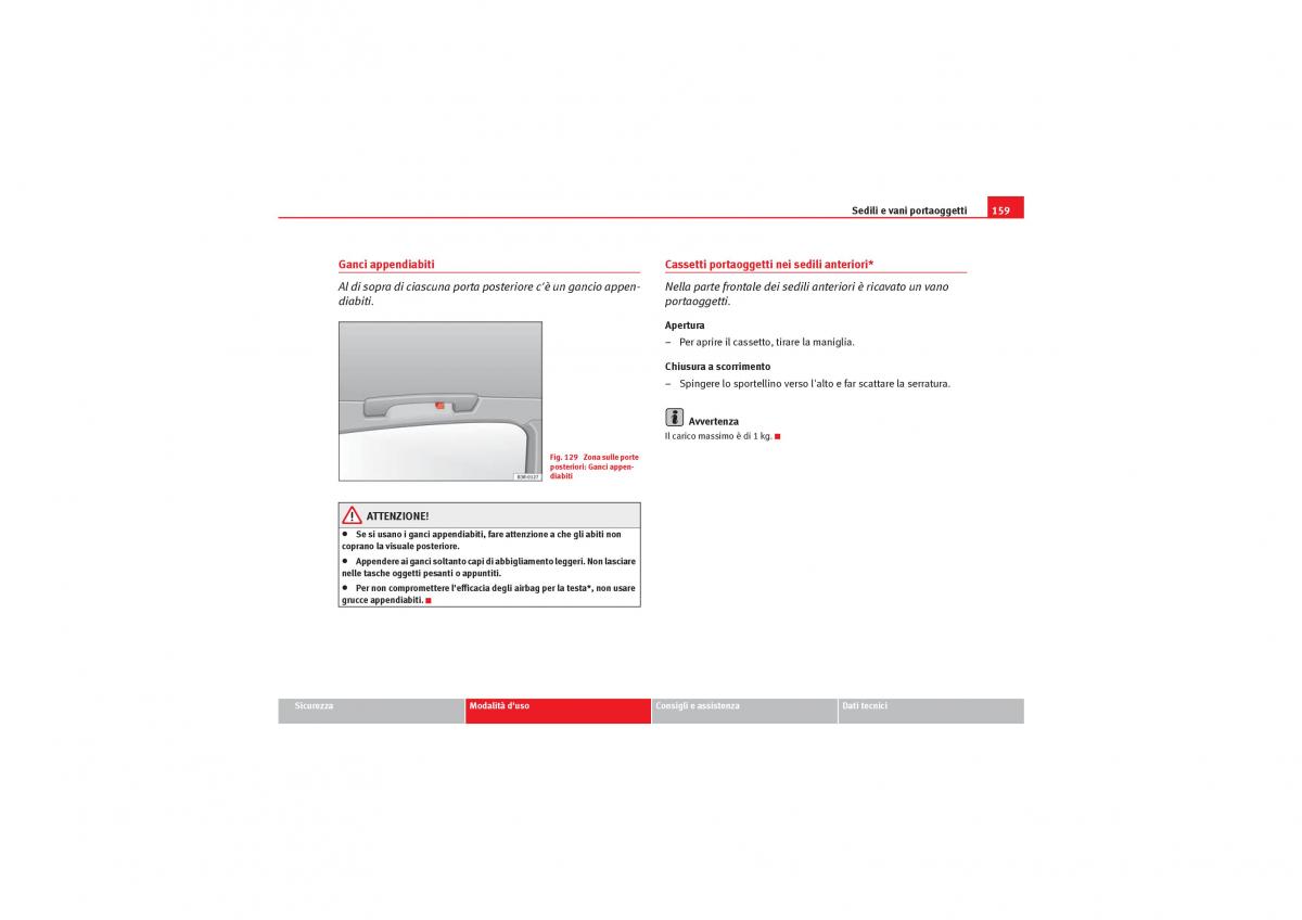 Seat Exeo manuale del proprietario / page 161