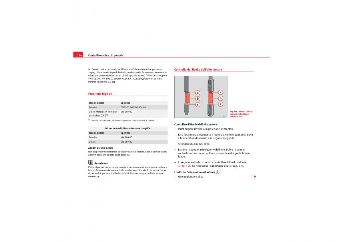 Seat Exeo manuale del proprietario / page 236