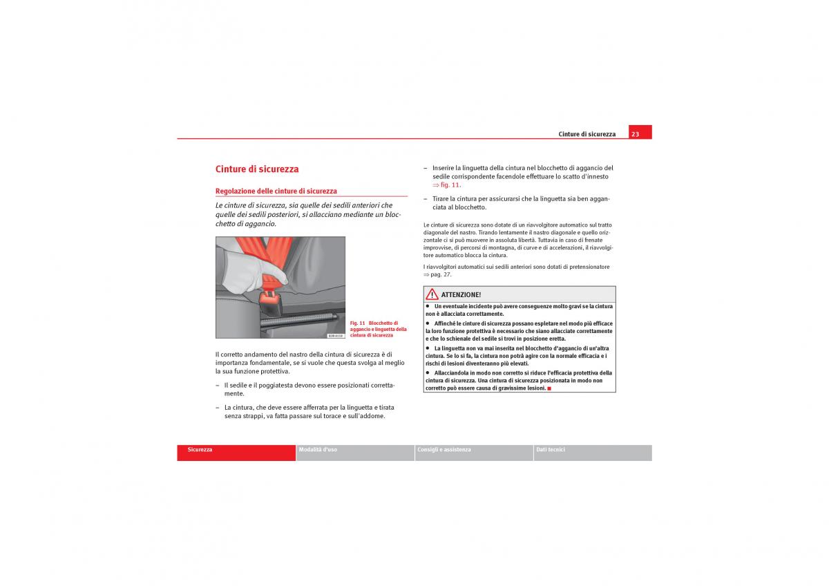 Seat Exeo manuale del proprietario / page 25