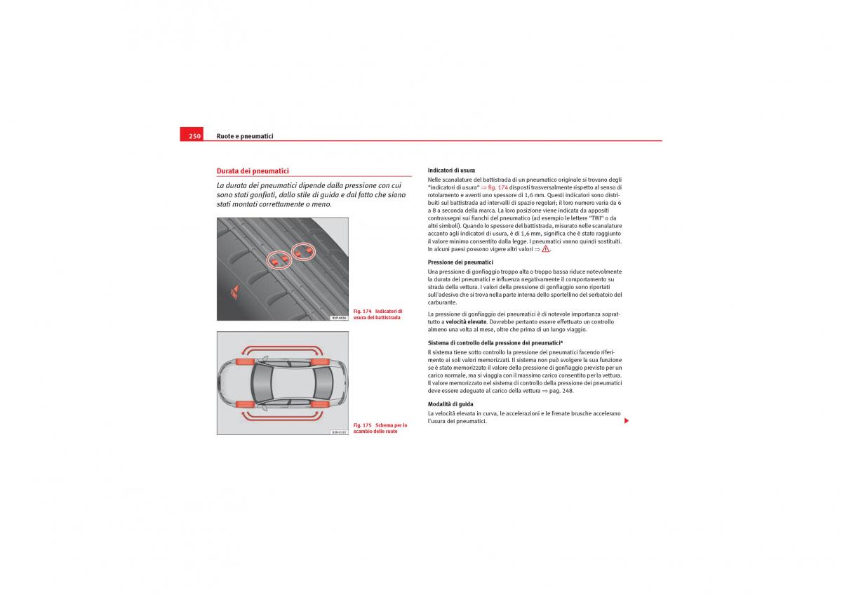 Seat Exeo manuale del proprietario / page 252