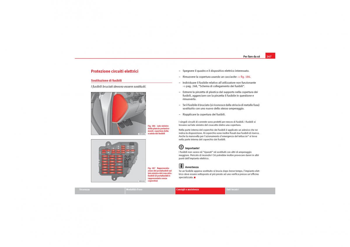 Seat Exeo manuale del proprietario / page 269