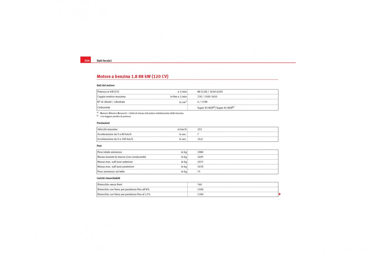 Seat Exeo manuale del proprietario / page 306