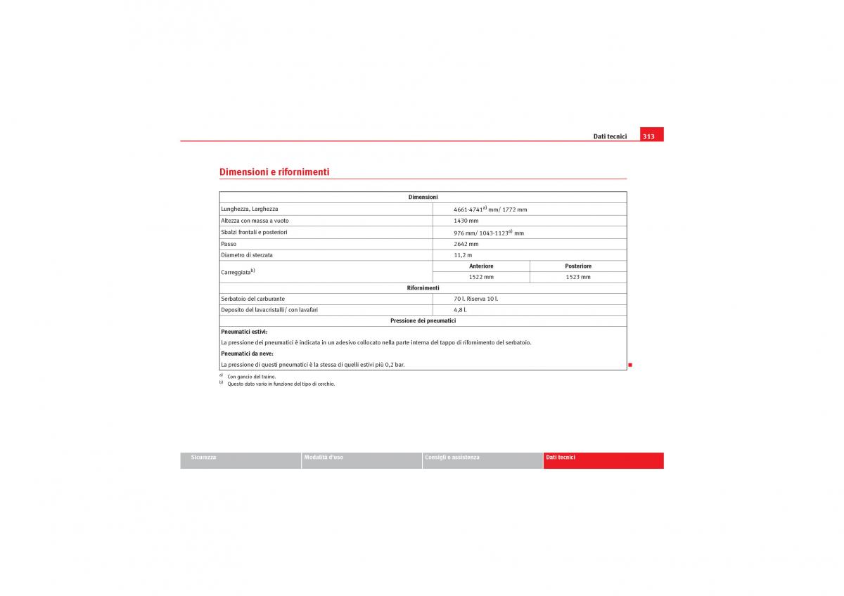 Seat Exeo manuale del proprietario / page 315