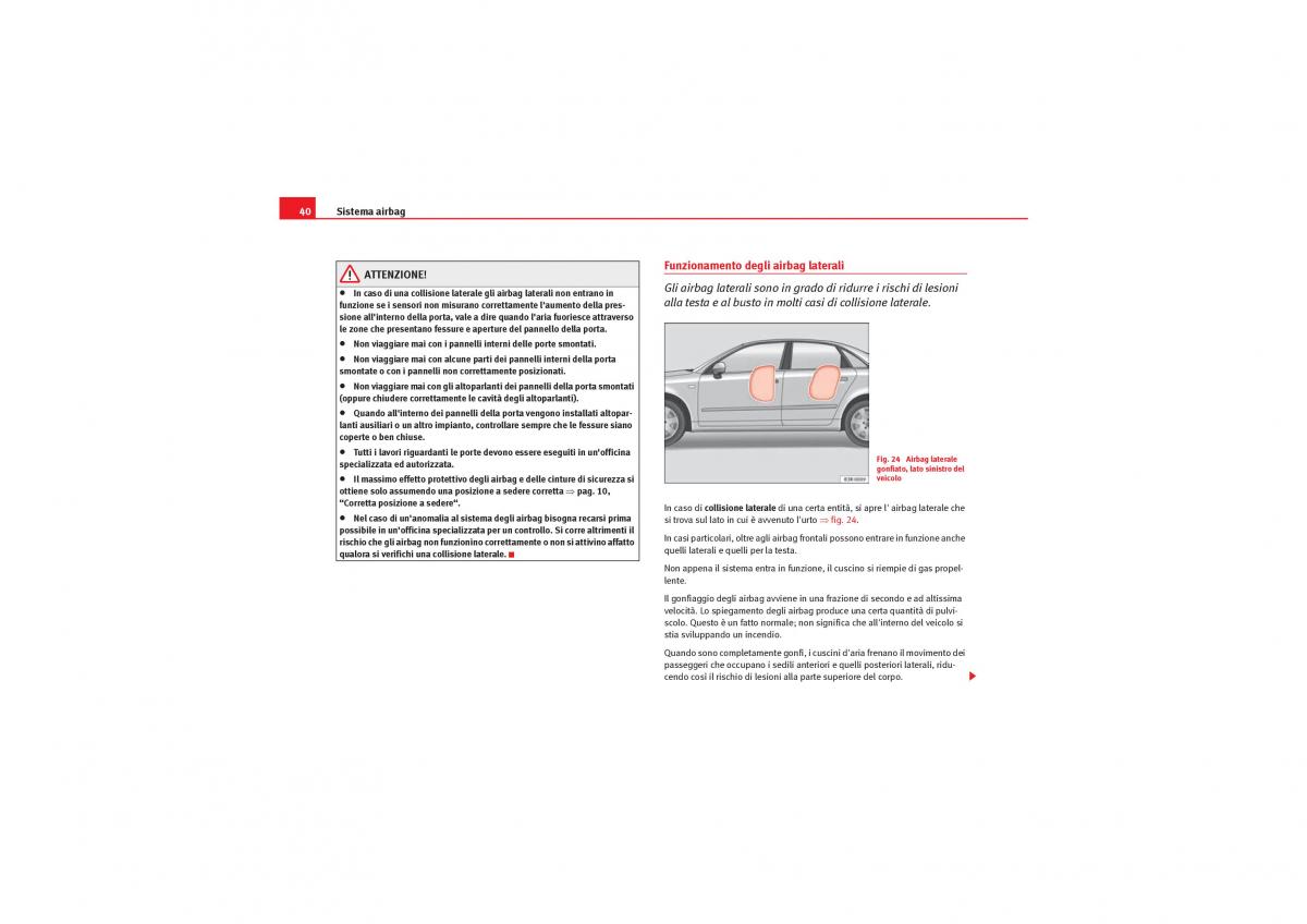 Seat Exeo manuale del proprietario / page 42