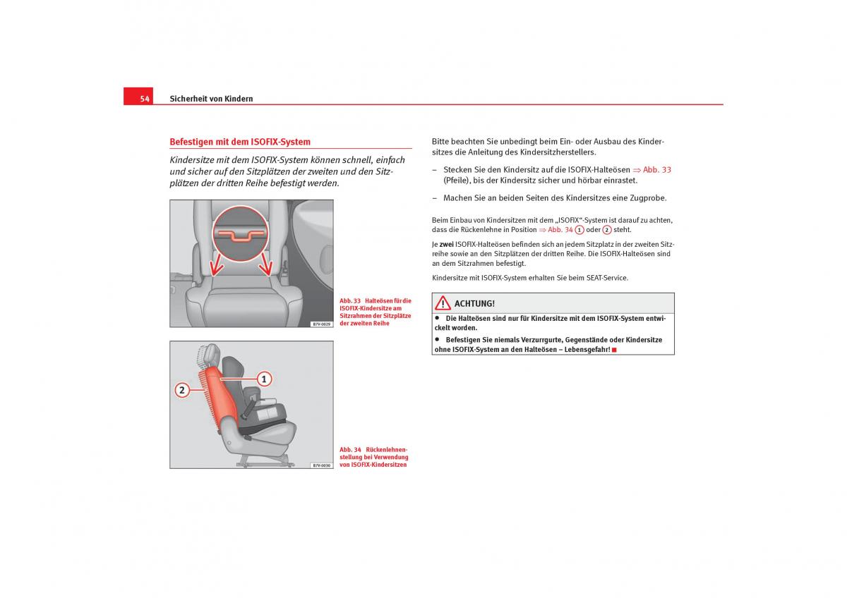 Seat Alhambra I 1 Handbuch / page 56