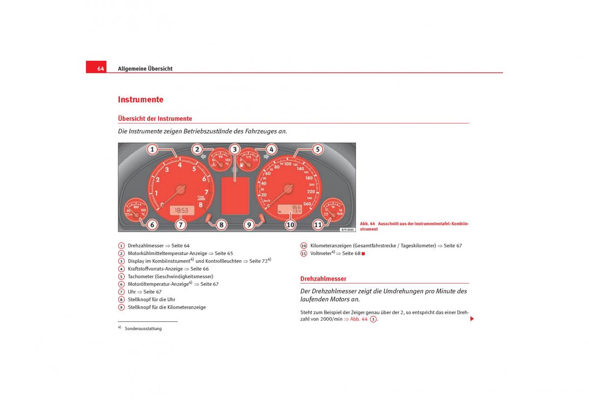 Seat Alhambra I 1 Handbuch / page 66