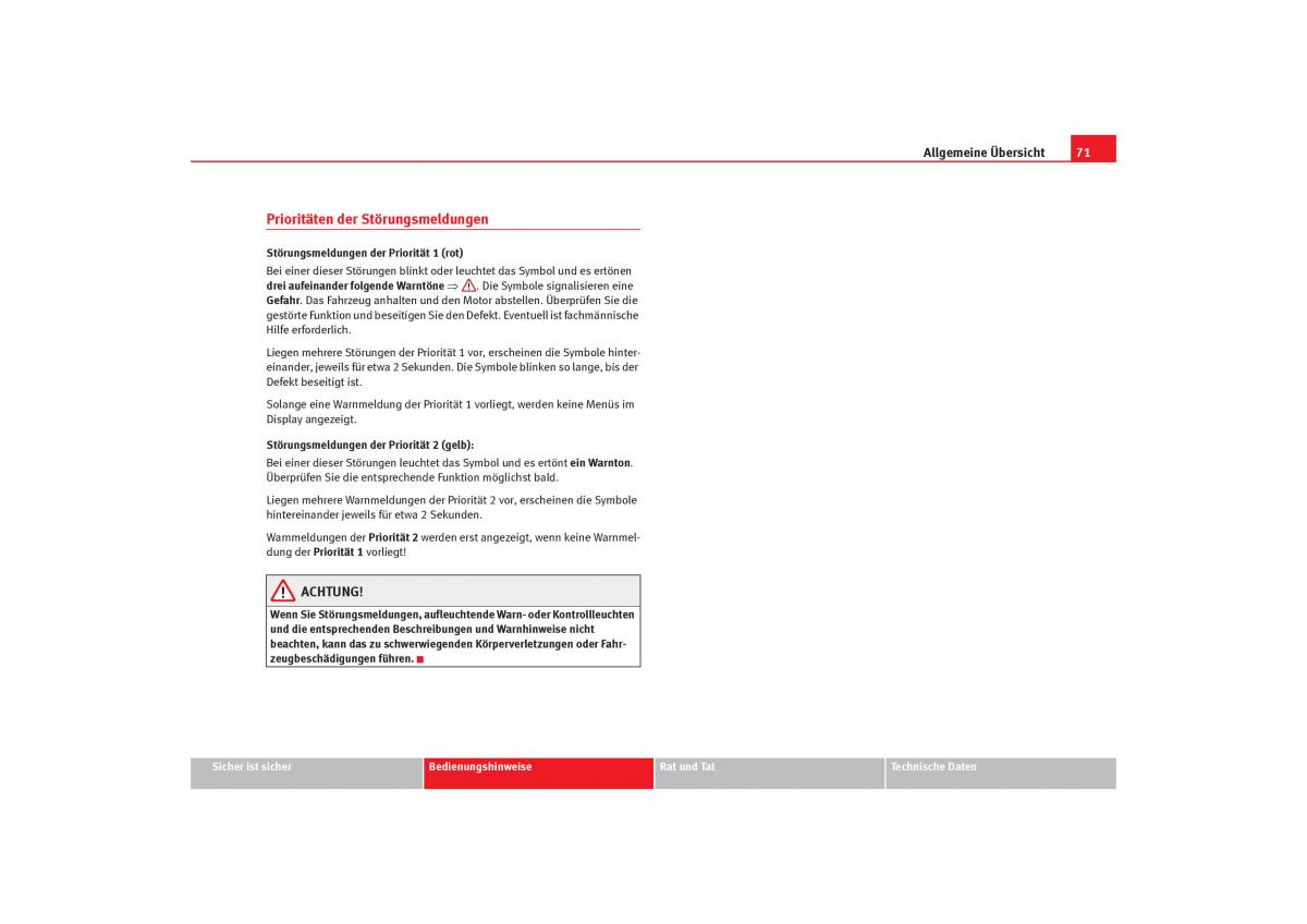 Seat Alhambra I 1 Handbuch / page 73