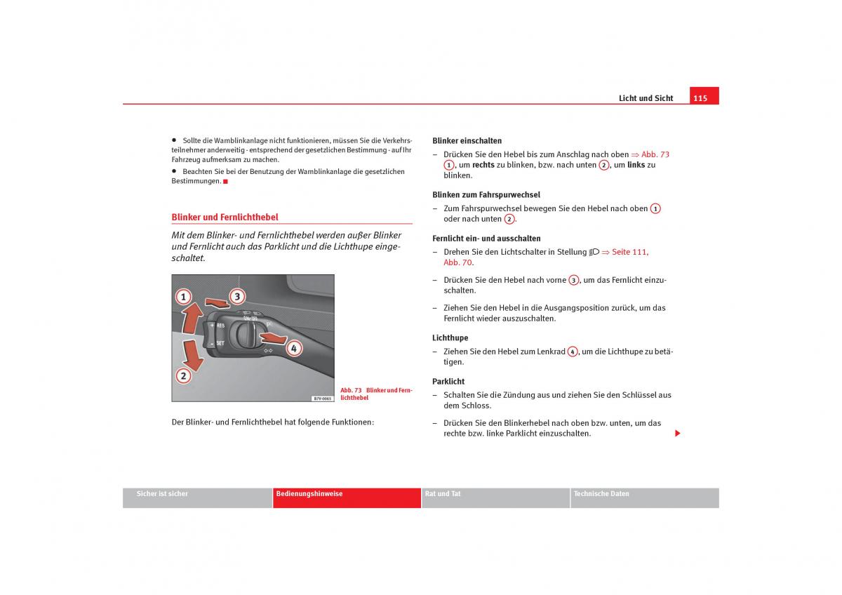 Seat Alhambra I 1 Handbuch / page 117