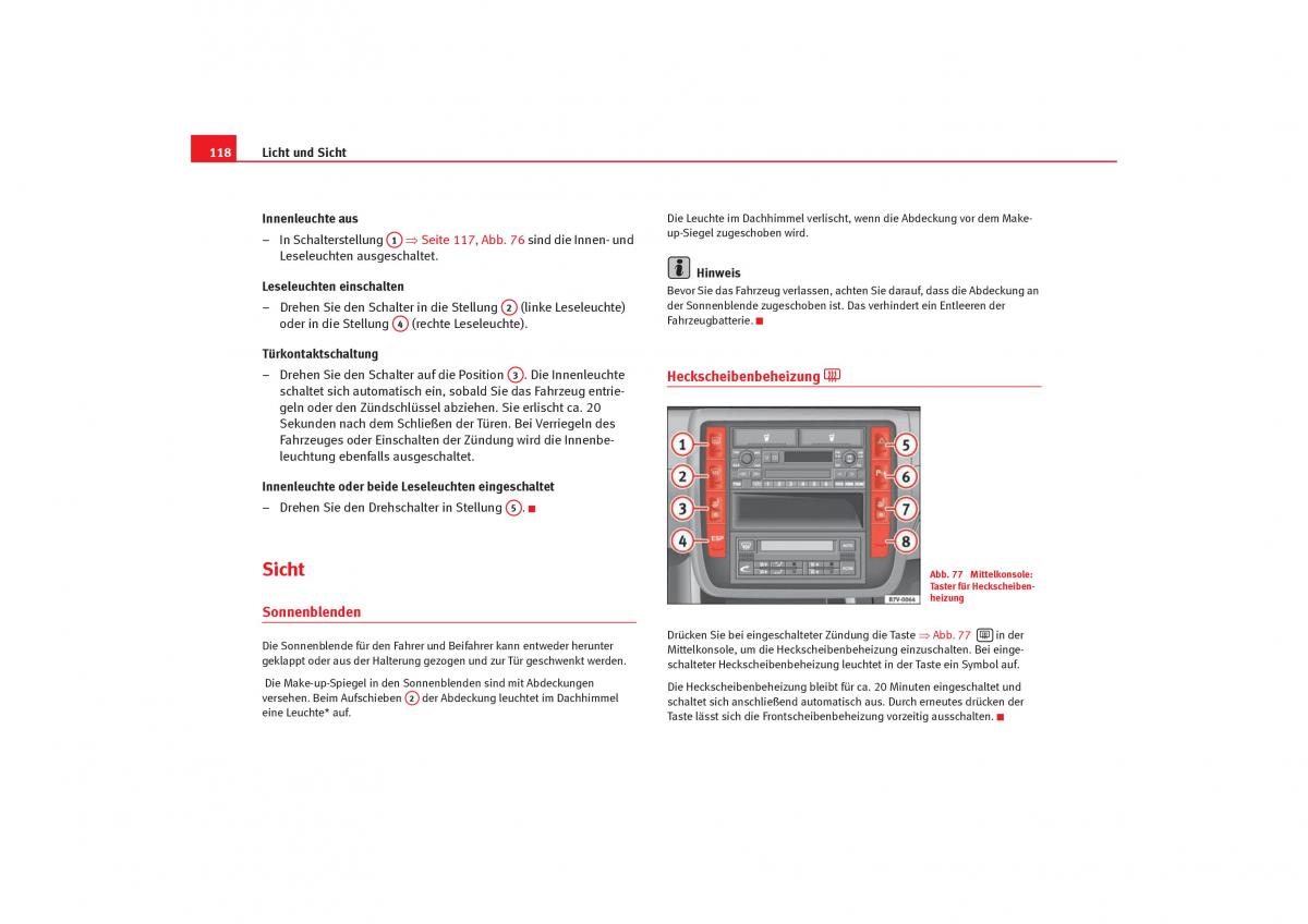 Seat Alhambra I 1 Handbuch / page 120