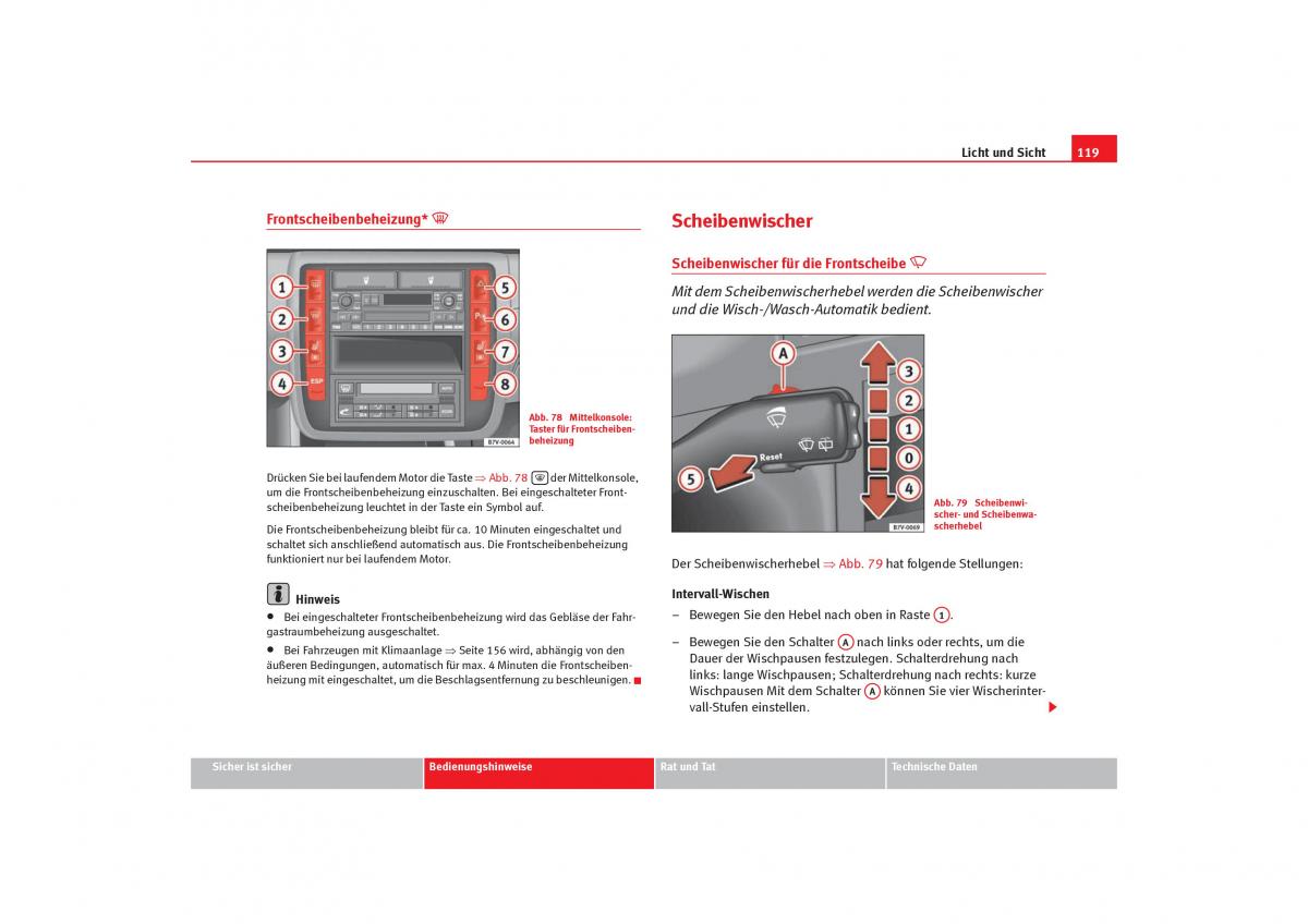 Seat Alhambra I 1 Handbuch / page 121