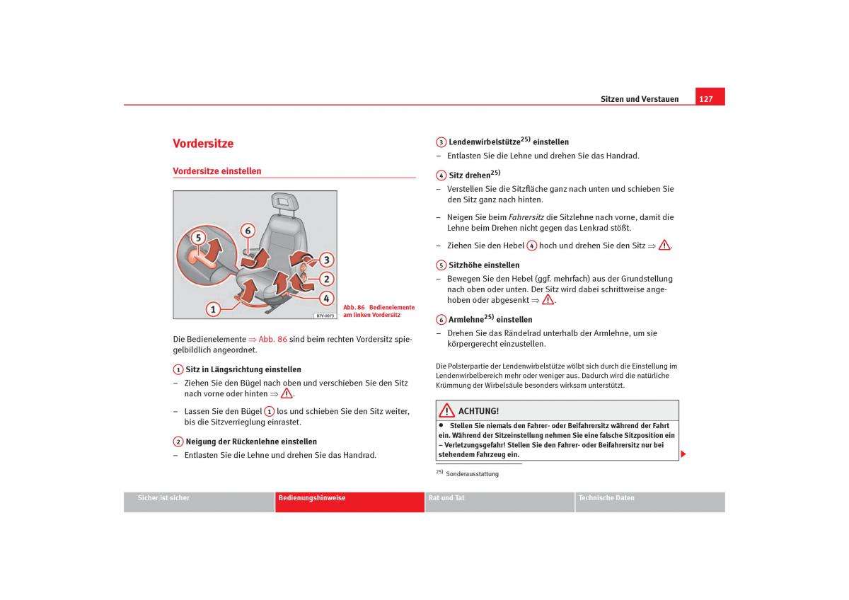 Seat Alhambra I 1 Handbuch / page 129