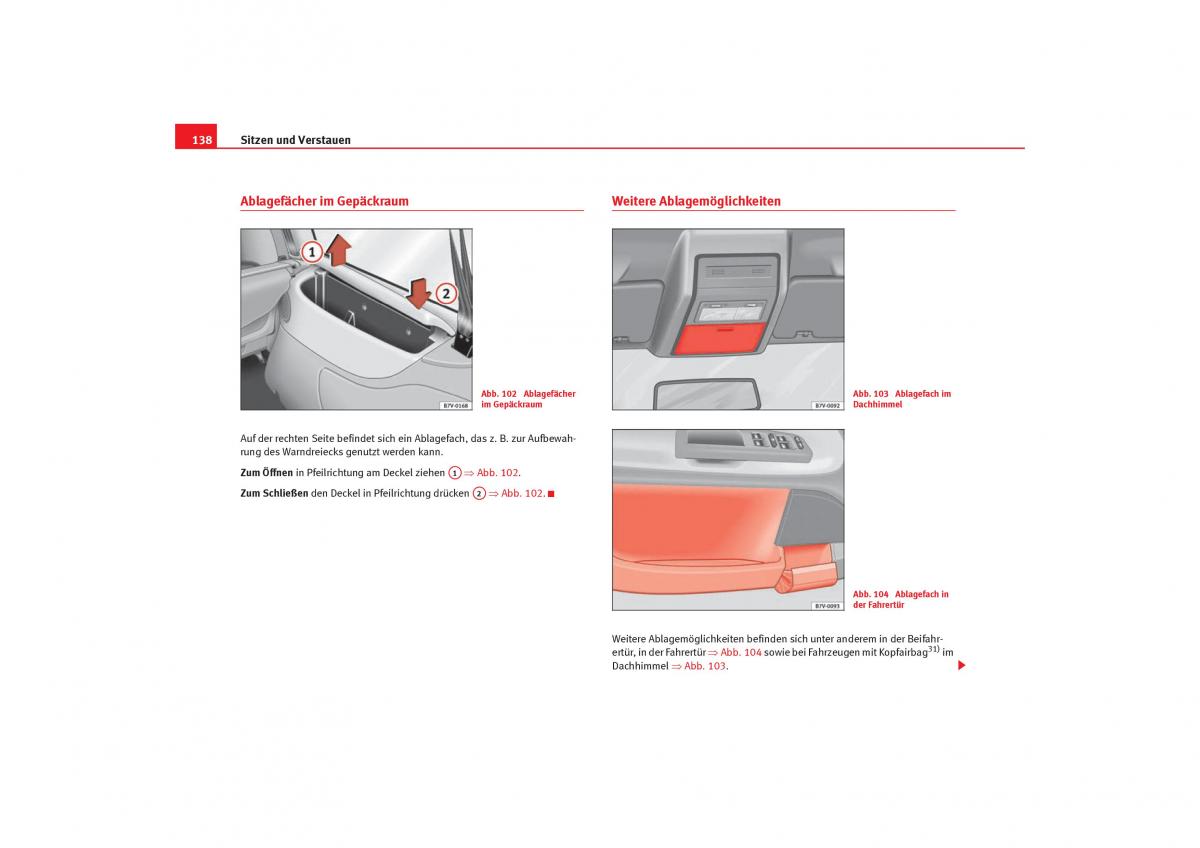 Seat Alhambra I 1 Handbuch / page 140