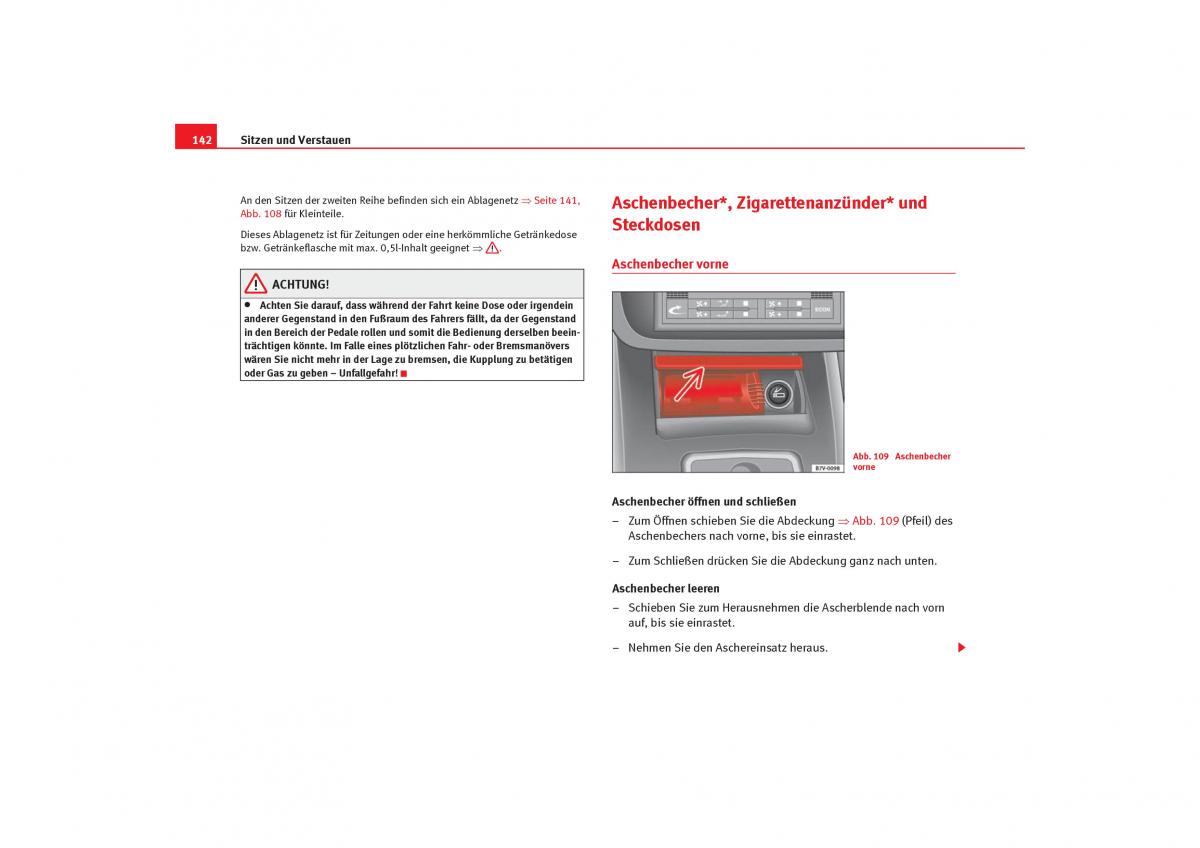 Seat Alhambra I 1 Handbuch / page 144