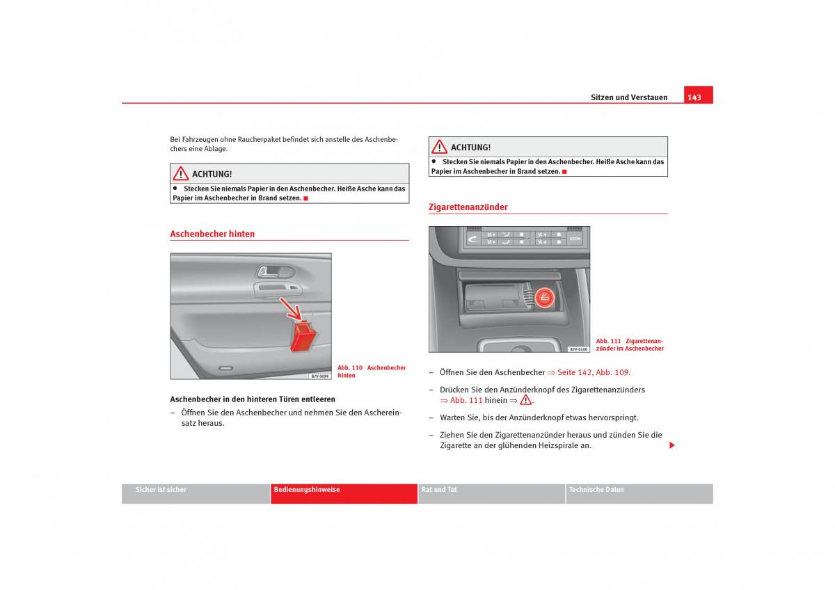 Seat Alhambra I 1 Handbuch / page 145