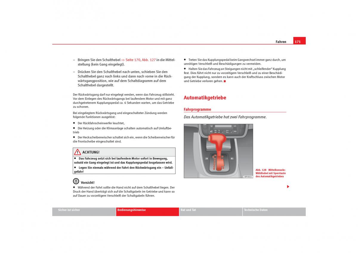 Seat Alhambra I 1 Handbuch / page 173