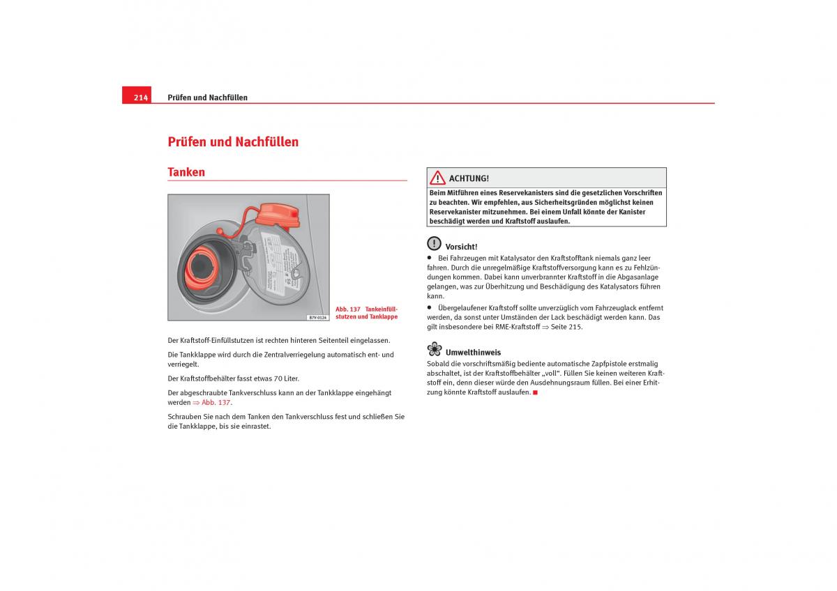 Seat Alhambra I 1 Handbuch / page 216