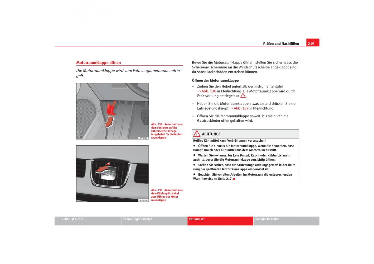 Seat Alhambra I 1 Handbuch / page 221