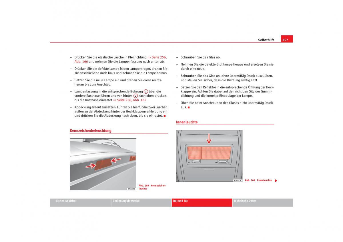 Seat Alhambra I 1 Handbuch / page 259