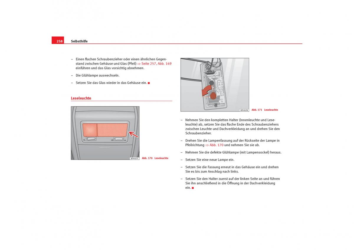 Seat Alhambra I 1 Handbuch / page 260