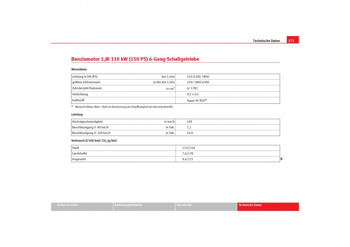 Seat Alhambra I 1 Handbuch / page 275