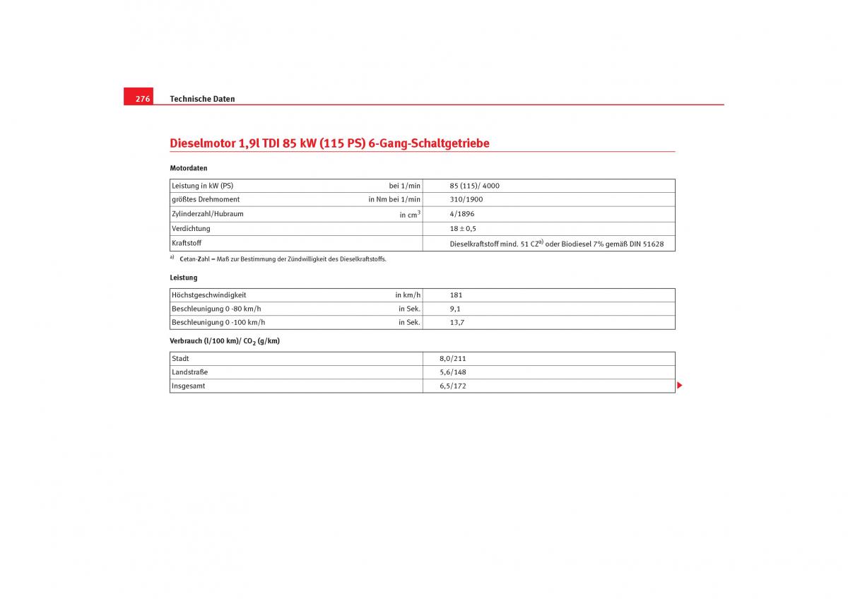 Seat Alhambra I 1 Handbuch / page 278