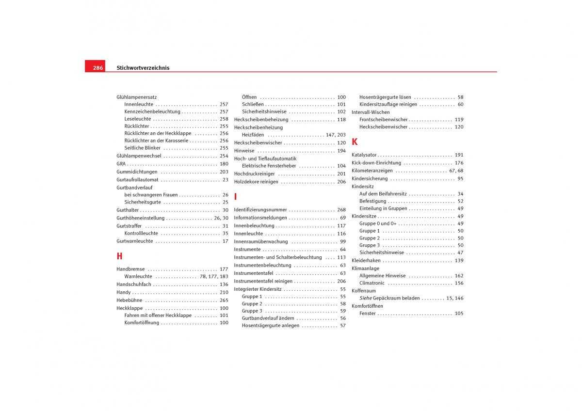 Seat Alhambra I 1 Handbuch / page 288