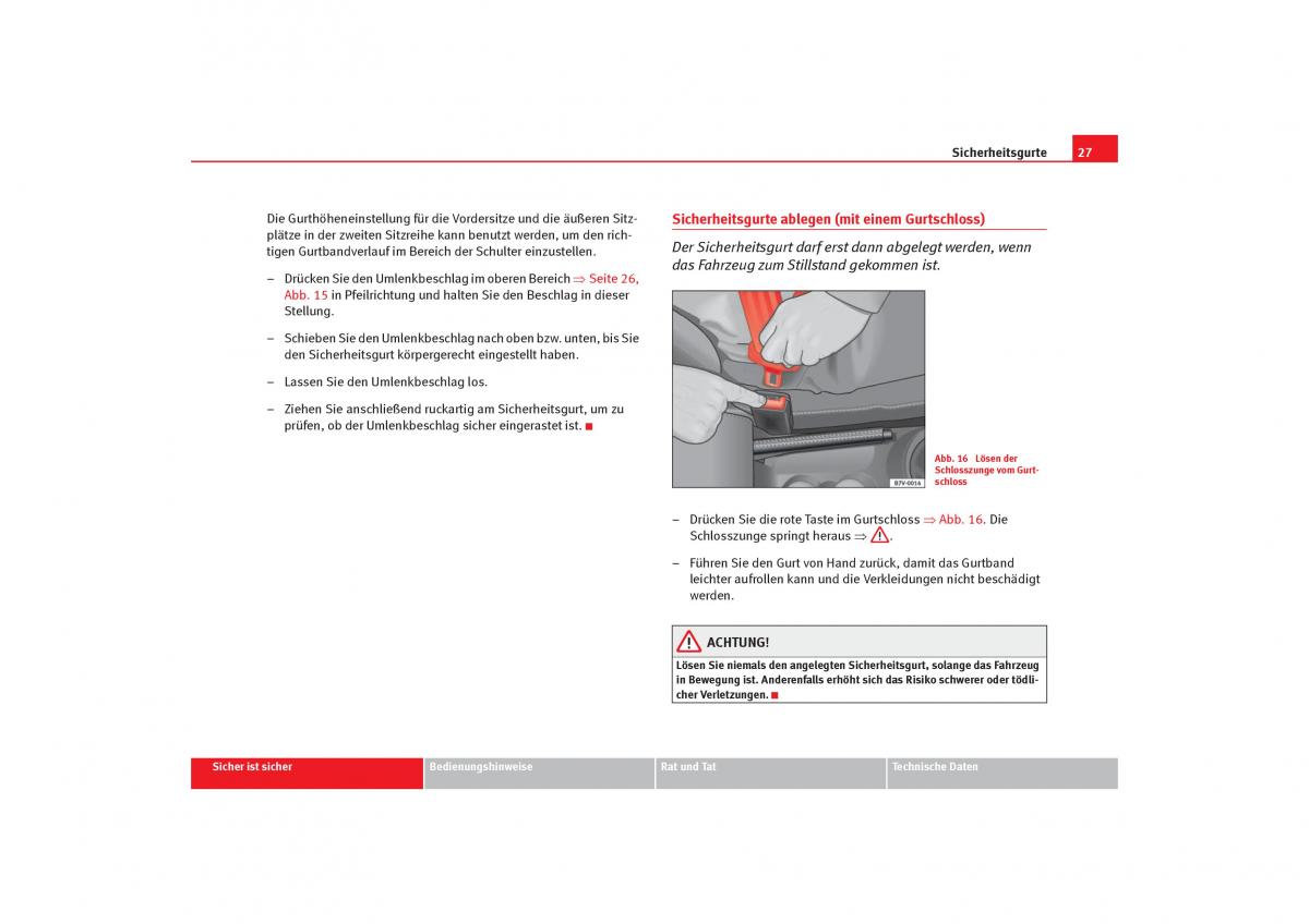 Seat Alhambra I 1 Handbuch / page 29