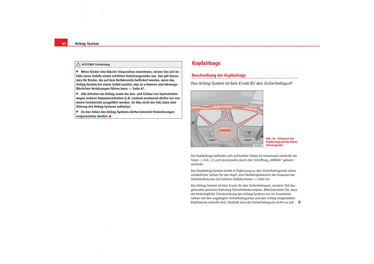 Seat Alhambra I 1 Handbuch / page 44