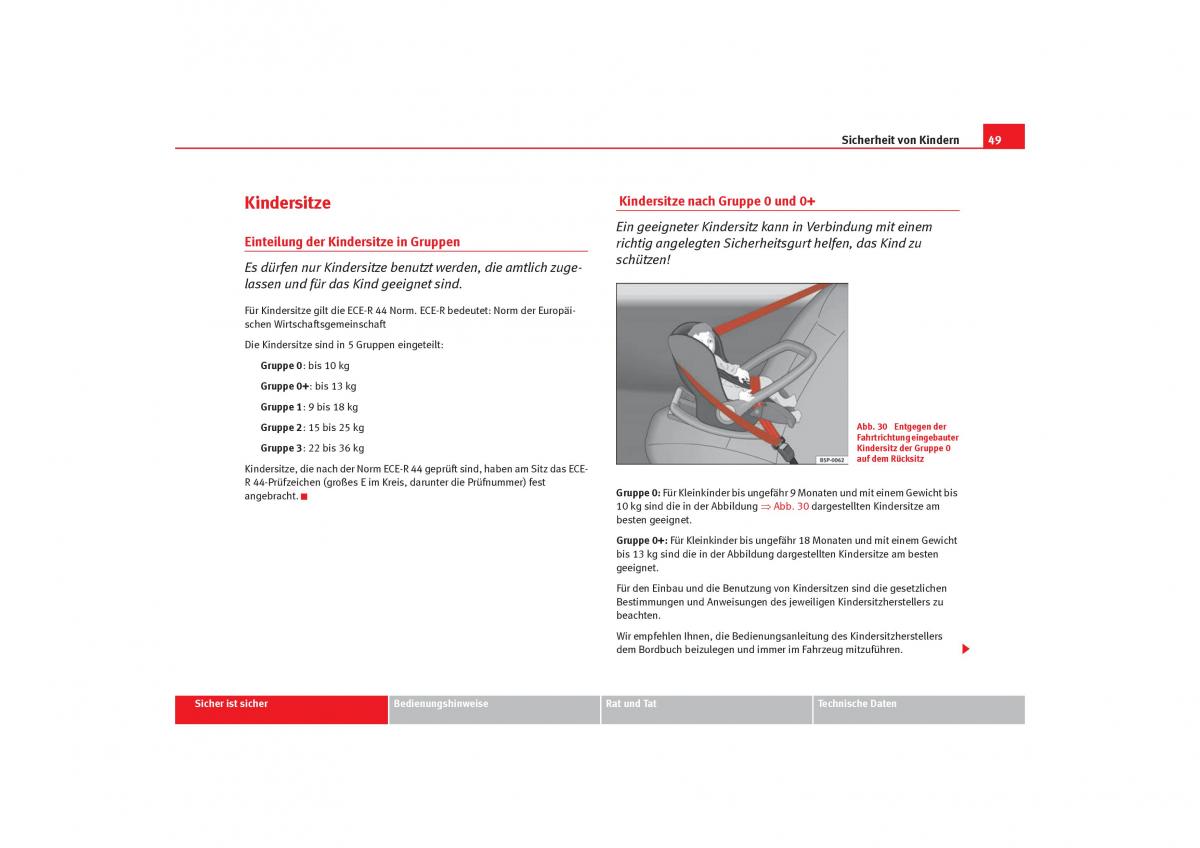 Seat Alhambra I 1 Handbuch / page 51