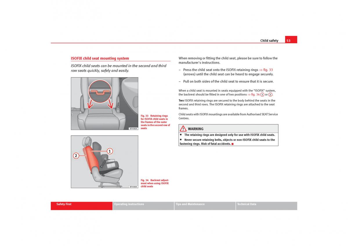 Seat Alhambra I 1 owners manual / page 55