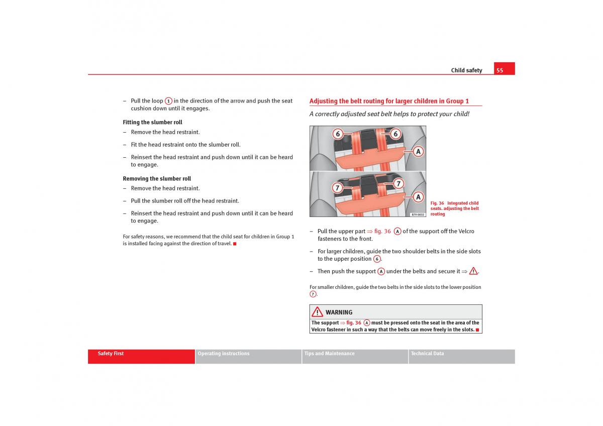 Seat Alhambra I 1 owners manual / page 57