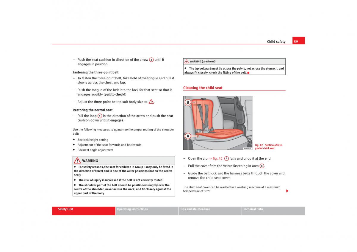 Seat Alhambra I 1 owners manual / page 61