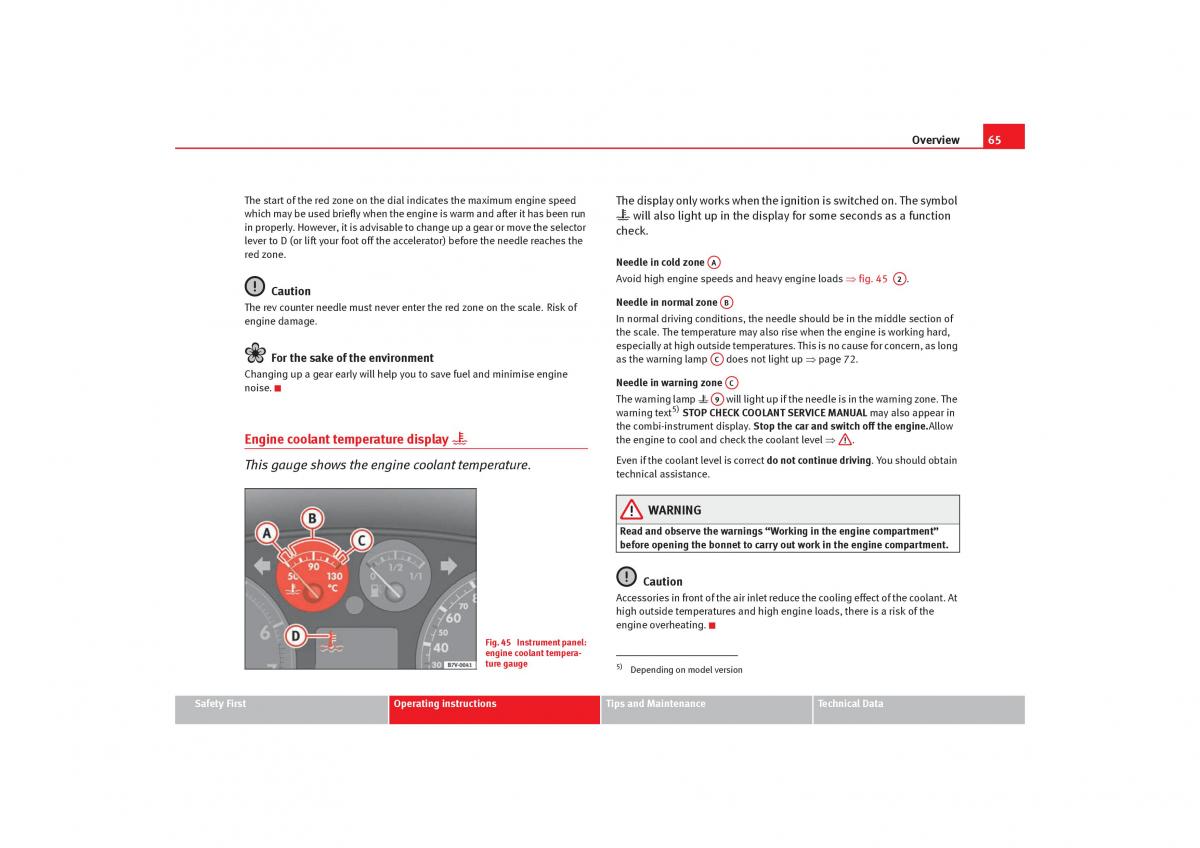 Seat Alhambra I 1 owners manual / page 67